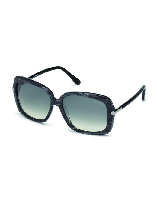 Tom ford black square frame sunglasses