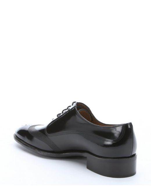 Ferragamo Black Patent Leather Wingtip Oxfords in Black for Men - Save ... Ferragamo Black Patent Leather Wingtip Oxfords in Black for Men - Save ...