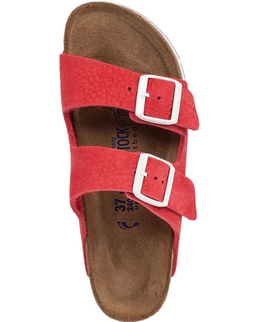 mens red birkenstock sandals