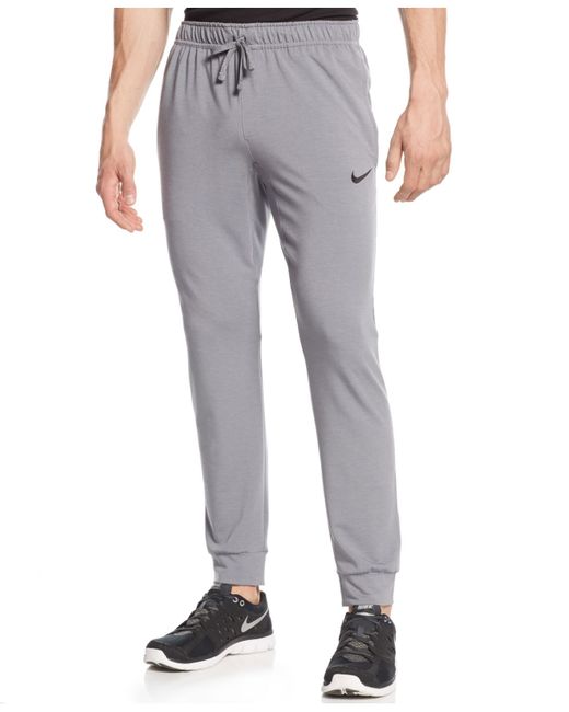 Nike Dri-fit Touch Fleece Joggers in Gray for Men | Lyst
