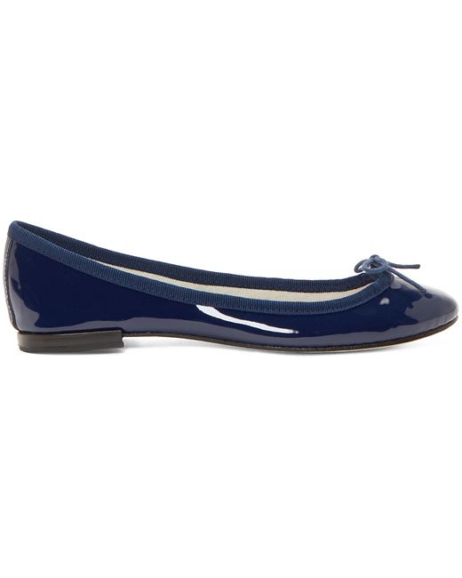 Repetto Blue Navy Patent Cinderella Ballet Flats