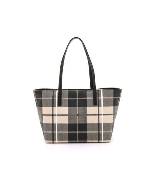 Kate spade black and white plaid purse sale