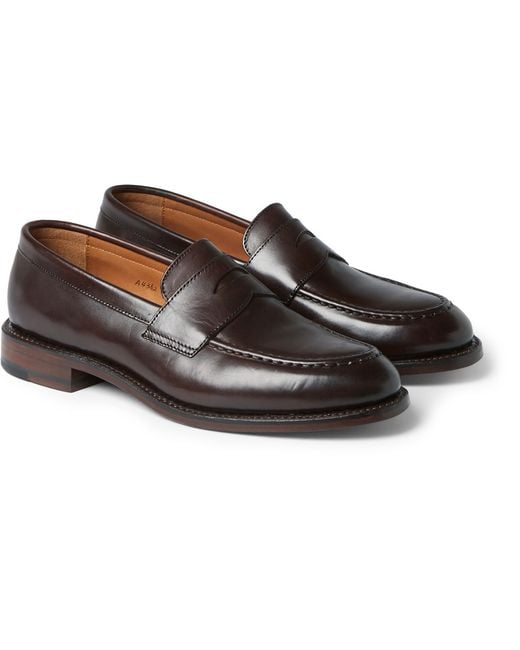J.Crew Brown Ludlow Leather Penny Loafers for men