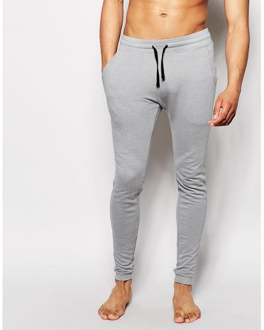 ASOS Gray Loungewear Super Skinny Joggers for men