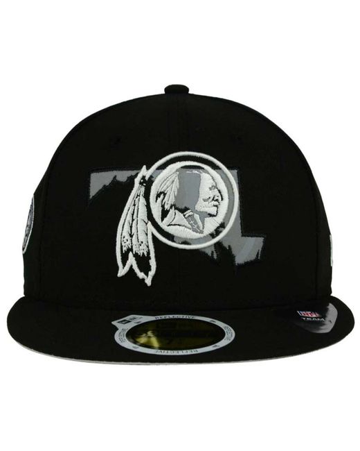 Washington Redskins MARYLAND-FLAG Black Fitted Hat