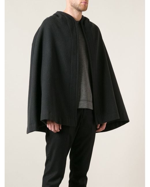 Dolce & Gabbana Cape Coat in Black for Men | Lyst
