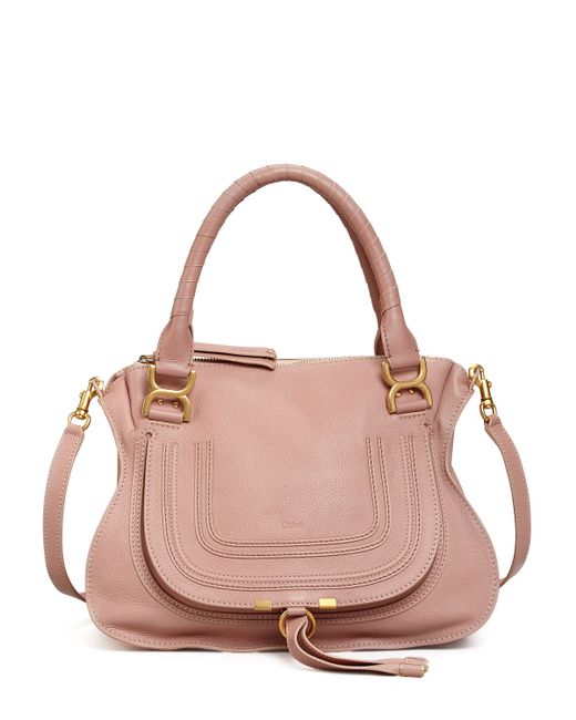 Chloé Pink Marcie Medium Satchel Bag