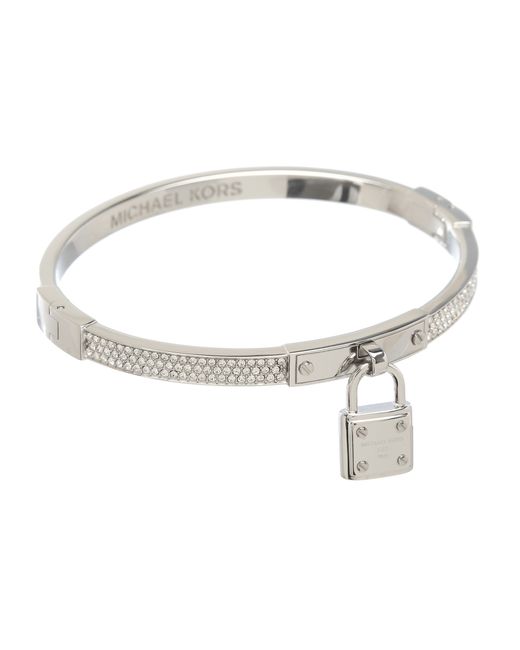 Michael kors silver store bracelet with padlock