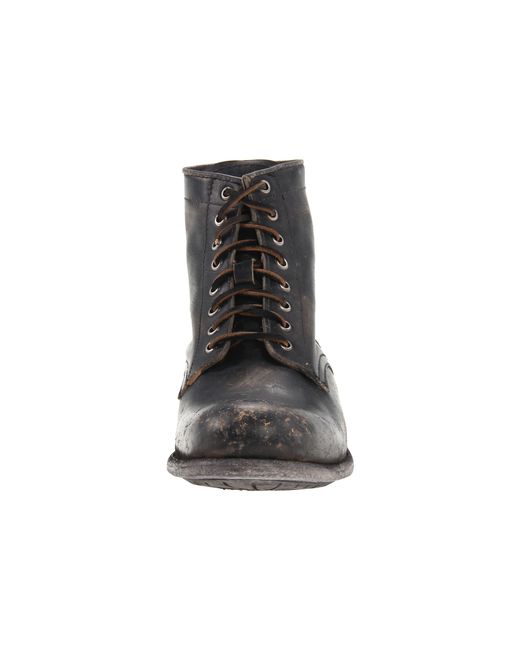 frye tyler lace up black