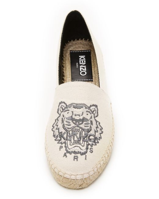 KENZO Tiger Espadrilles in Natural | Lyst