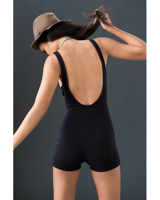 Silence Noise Bike Short Romper in Black Lyst