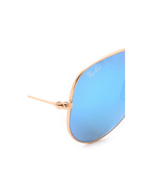ray ban aviator matt gold