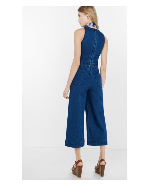 Express Sleeveless Denim Cut-out 