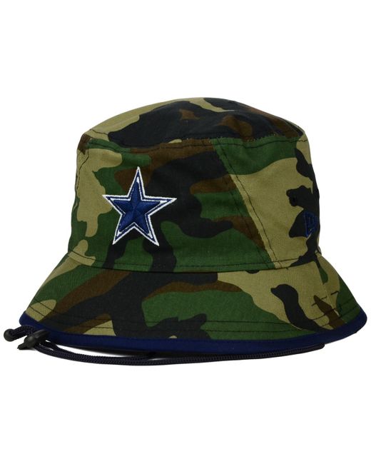 Men's New Era Navy Dallas Cowboys Reversible Bucket Hat