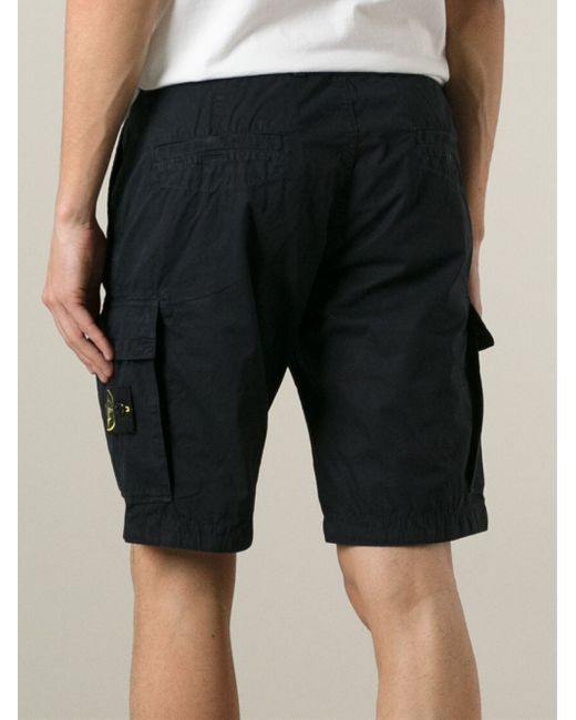 Stone Island Cargo Shorts in Blue for 
