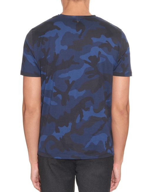 Valentino Camouflage-Print Cotton 