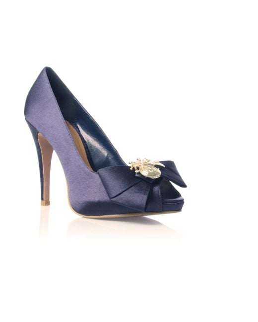 KG by Kurt Geiger Blue Jitterbug Peep–toe Courts