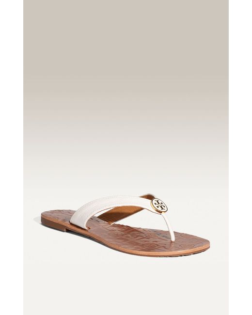white patent leather tory burch sandals