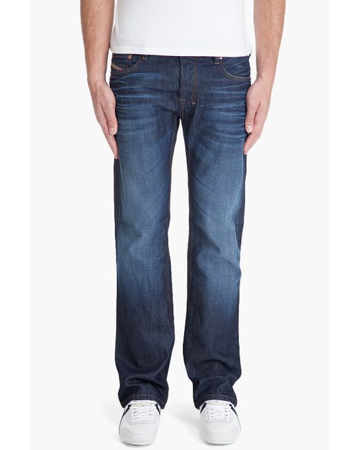 DIESEL Blue Zatiny 73n Boot-cut Jeans for men