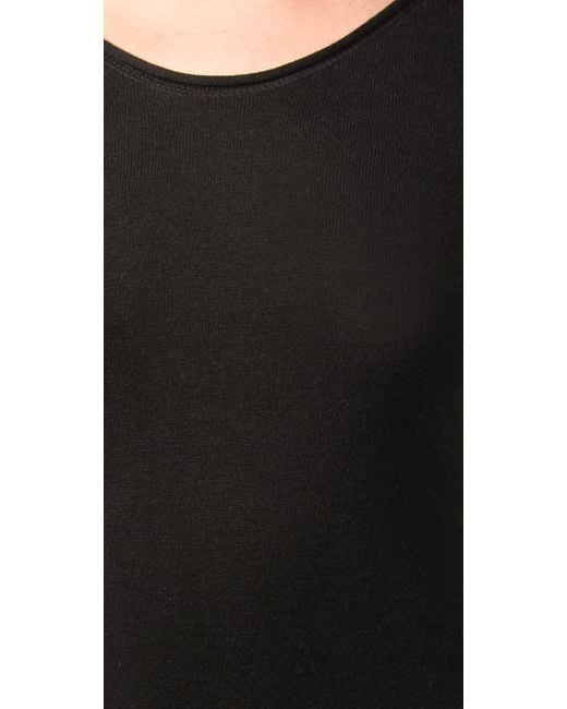 T By Alexander Wang Fitted Long Sleeve Maxi Dress in Black | Lyst