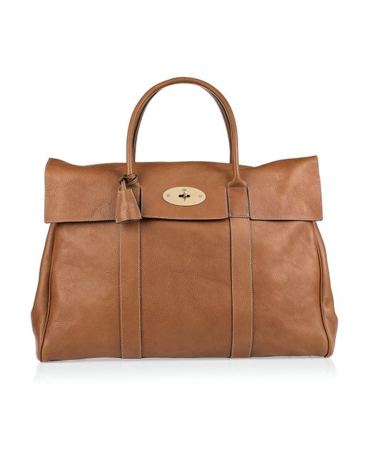 Mulberry Brown Piccadilly Leather Weekend Bag