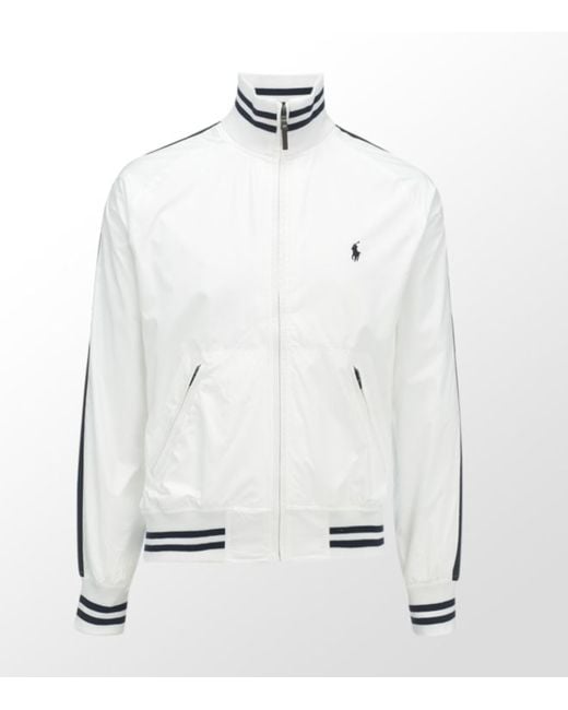 Ralph Lauren Peyton Windbreaker Jacket in White for Men | Lyst Canada