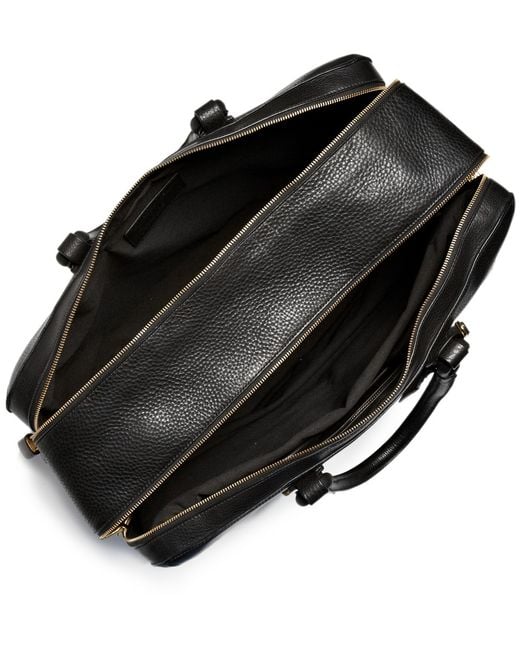Dunhill Black Bladon Leather Holdall Travel Bag for men