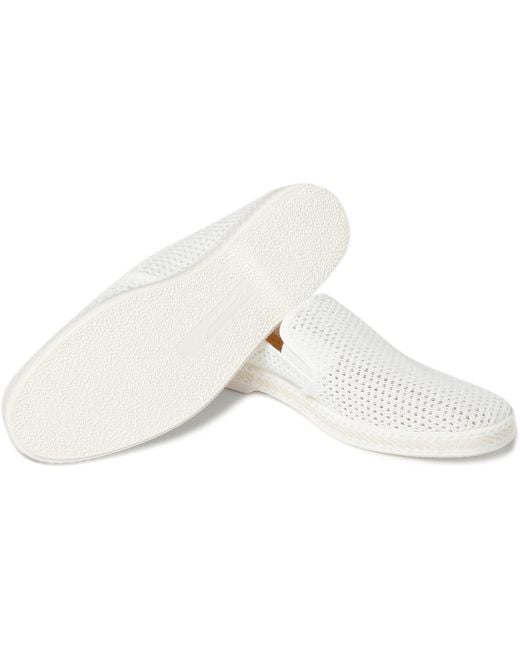 Rivieras White Mesh Slip on Shoes for Men Lyst