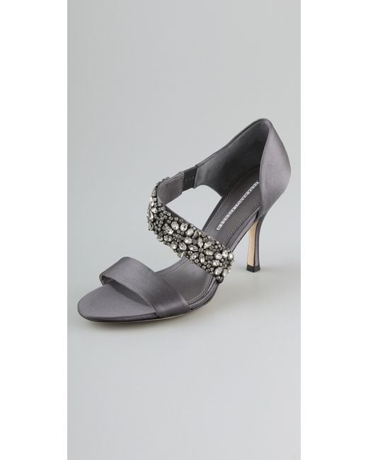 Vera Wang Lavender Gray Elroy High Heel Sandals