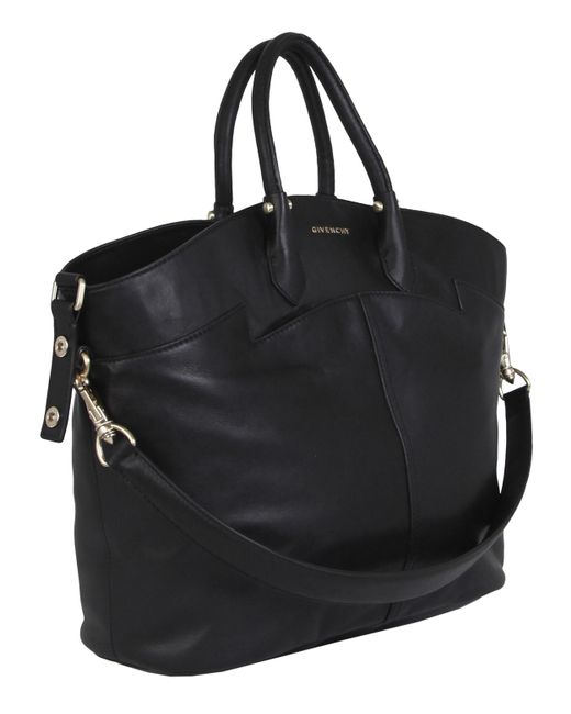 Givenchy Large Black Leather Tote Bag