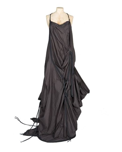 AllSaints Black Parachute Long Dress
