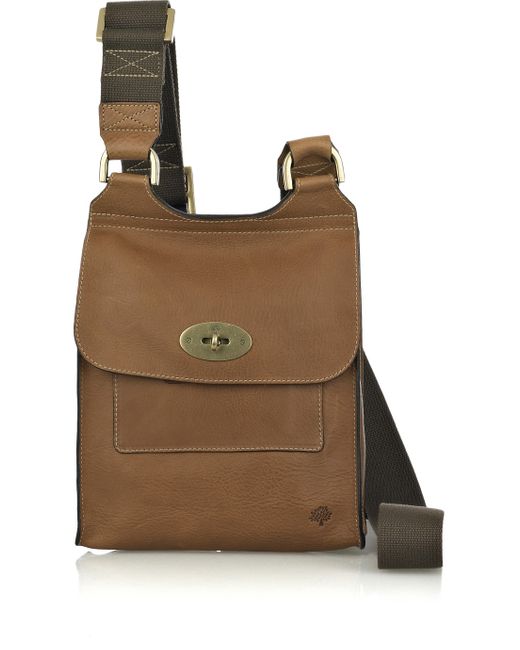 Mulberry Brown Antony Leather Cross-body Bag