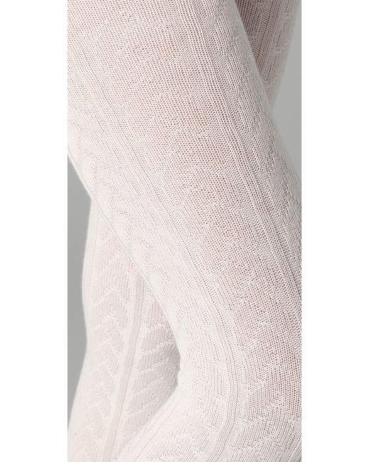 Cable Knit tights - white– Beansprouts