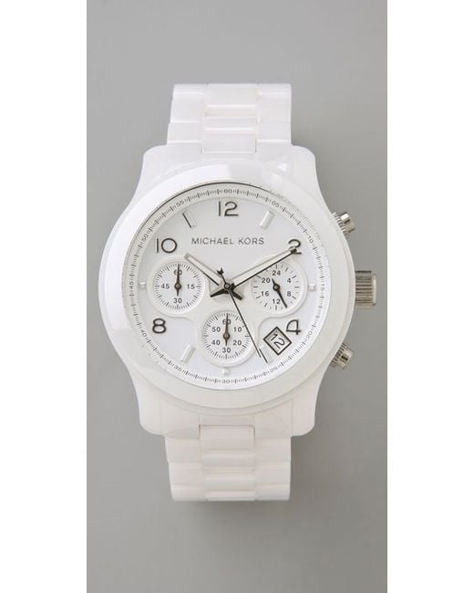 Michael Kors White Ceramic Watch
