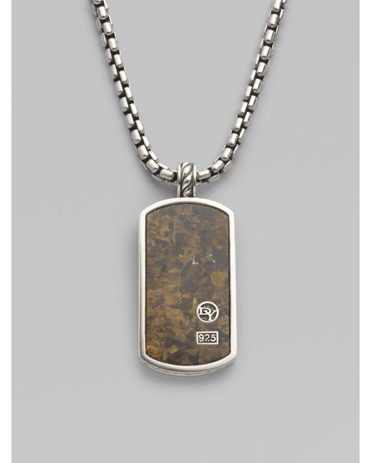 Sterling Silver Dog Tag Necklace 
