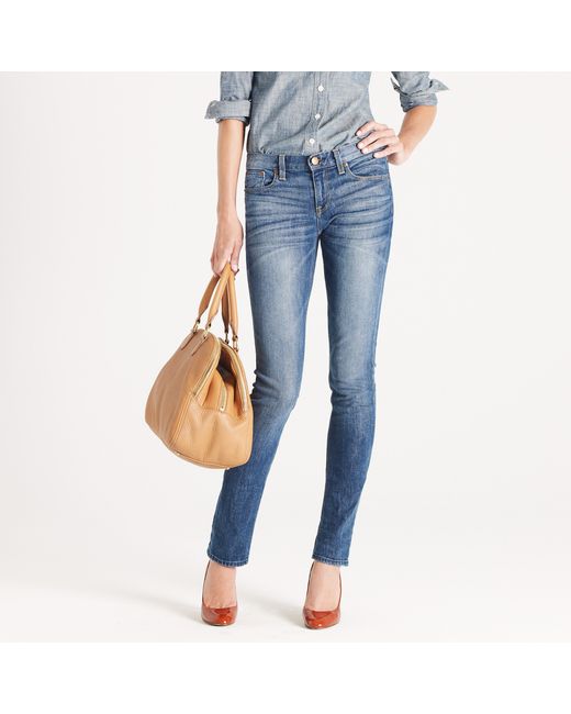 J.Crew Downtown Skinny Jean in Pearly Blue Wash