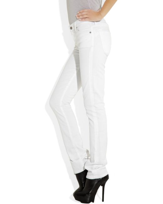 Citizens of Humanity Ava Low-rise Straight-leg Jeans in White