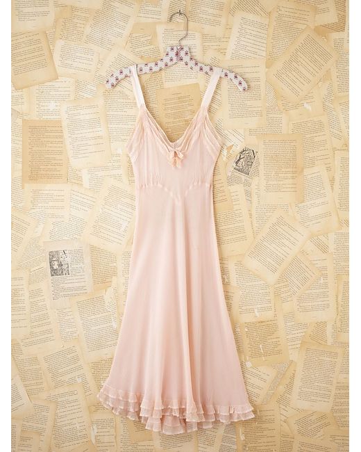 Free People Pink Vintage Slip Dress