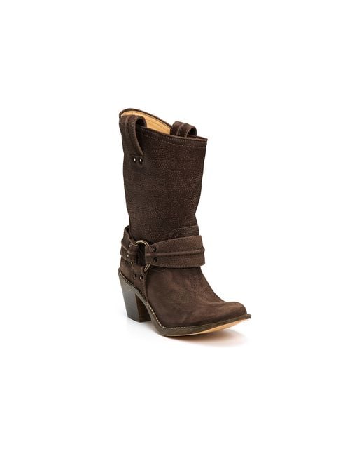 Frye Carmen Harness Short Boots in 