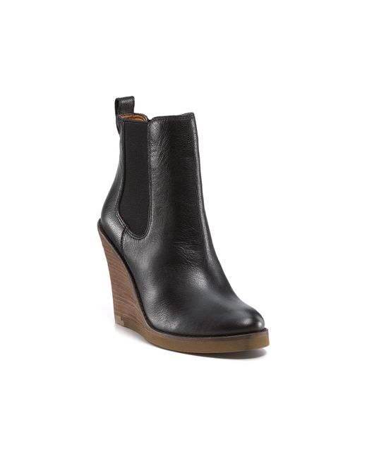 Lucky Brand Fedora Wedge Ankle Booties 