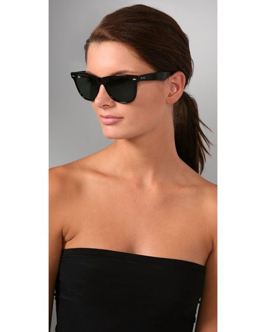 Ray-Ban Outsiders Oversized Wayfarer Sunglasses in Black | Lyst