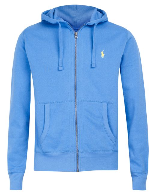 Polo Ralph Lauren Sky Blue Zip Front Hoodie for Men | Lyst Canada