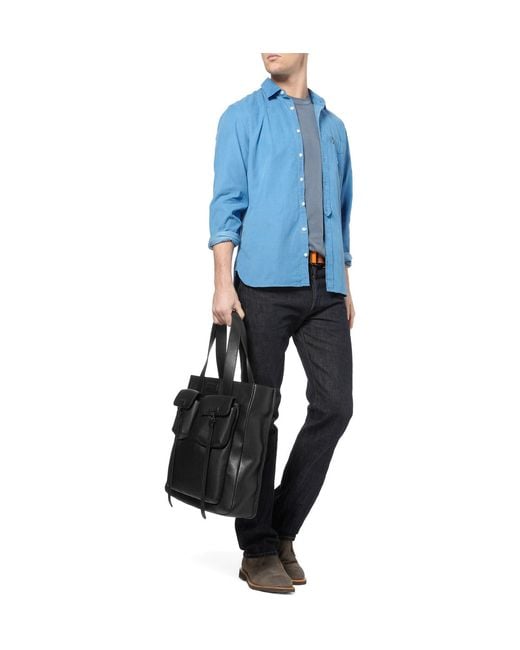 Marc By Marc Jacobs Full Grain Leather Tote Bag in Black for Men | Lyst