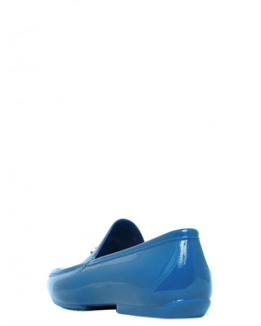 Vivienne Westwood Blue Logo Orb Rubber Loafers for men