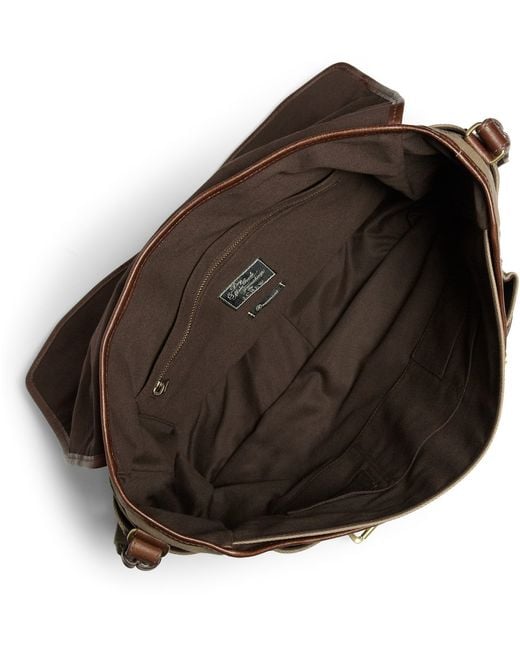 J.Crew Beaumont Waxed-Canvas Messenger Bag in Natural for