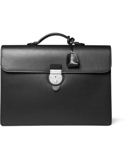 Gucci Black Leather Briefcase for men