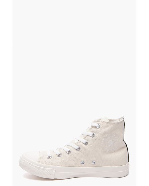 Play Comme des Garçons Converse Red Heart Sneakers in White for Men | Lyst