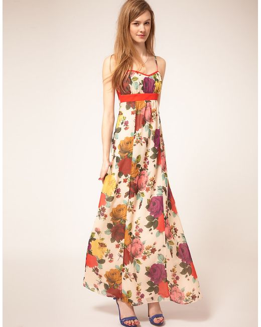Ted Baker Multicolor Floral Maxi Dress