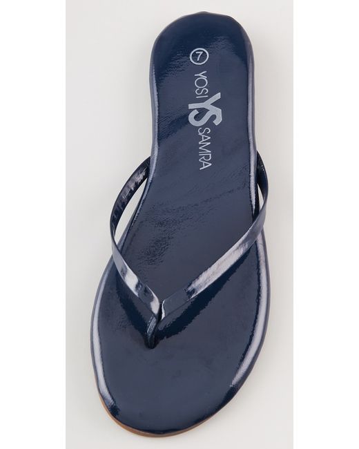 Shoes Sandals Flip-Flop Sandals Yosi samra Flip-Flop Sandals blue casual look 