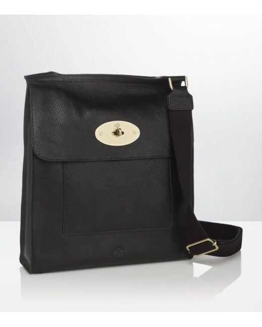 Mulberry Black Anthony Messenger Bag (large) for men